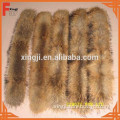 natural color 4*80cm raccoon fur collar with tape